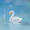 Micro Paisaje Creativo Alas Extendidas Cisne Silencioso Figura Piedra de Jardinería Decoración de Paisajismo DIY Accesorios Adornos Pequeños Mini