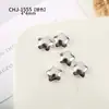 Mini Joias de Liga Metálica Estrela de Cinco Pontas Lua para Nail Art Populares Dourado e Prateado Estéreo DIY Acessórios Pequenos Usáveis para Nail Art
