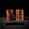 Colgante de Madera de Melocotonero Golpeada por el Rayo, Lagerstroemia, Colgante de Mantra Dorado, Collar de Talismán Taoísta, Pieza de Mano, Colgante para Coche