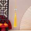 Pingente de Borla para Espada com Nó de Bambu Estilo Antigo Pingente de Bolsa DIY Nova Decoração Estilo Chinês Hanfu Pingente de Marcador de Página