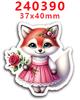 Parche de resina acrílica con lazo, adorables pegatinas decorativas para refrigerador, PR238165, 2023