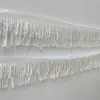 Accesorios de abalorios hechos a mano de alta resistencia, ultra densos de 4 cm para manualidades, tubos de cuentas, borlas, flecos verdes y rojos, encaje para ropa