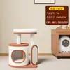 Estrutura de Escalada para Gatos, Brinquedo para Gatos, Cama para Gatos com Cúpula Espacial Integrada, Arranhador para Gatos Doméstico, Poste de Escalada para Gatos, Anti-Arranhão