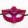 Veneziano pouco beleza máscara chapeamento diamante pintura spray princesa máscara halloween bola senhora máscara de olho atacado