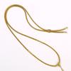 Colar Trançado Simples Pingente Semiacabado Cordão Usável Jade Ouro Unissex Versátil Cordão de Colar Alça de Pescoço Ajustável