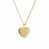Collar de plata de ley 925 para todo el cuerpo, estrella de seis puntas brillante en forma de corazón con incrustaciones de diamantes, joya de diseño de nicho versátil