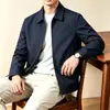 Chaqueta de solapa estilo Old Money para hombre, Nuevo modelo Otoño 2026, Chaqueta de moda business casual sólida para hombre