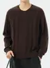 Shanggu Tejido de Punto para Hombre con Textura Transfronteriza Otoño/Invierno Nuevo Estilo Cuello Henley Old Money Manga Larga Holgada Ajuste Delgado Simple