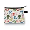Porta-moedas de Animal em Jeans Transfronteiriço Bolsa de Moeda Cartoon para Chave Bolsa com Zíper Organizador de Cabos de Dados para Fone de Ouvido Bolsa Pequena de Armazenamento