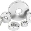 Tuerca de Acero Inoxidable 304 Girada a Mano con Cabeza Plana Ampliada, Superficie Moleteada, Tuerca Delgada Ajustable, Tapa de Tornillo M3M4M5M6M8M10