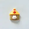 Conejo de Campo de Dibujos Animados de Resina con Pegamento de Crema Hecho a Mano DIY Joyería Pasador para el Cabello Funda para Teléfono Móvil Hebilla de Zapato Material Decorativo
