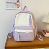 Mochila estilo menina suave de alta aparência, estilo college dopamina de verão, mochila escolar para alunos do ensino fundamental II e médio, mochila de viagem