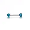 Plataforma de e-commerce explosões quentes Shambhala cravejado totalmente com diamantes piercing de língua piercing de mamilo anel de peito multicolor joias de piercing simples europeias e americanas 5mm
