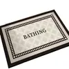 Alfombrilla de Baño Moderna Minimalista de Barro de Diatomeas Suave Felpudo Antideslizante de Secado Rápido para Puerta de Baño Felpudo Absorbente de Agua para Inodoro