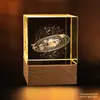 Luz Noturna de Cristal Gravação Personalizada com Foto Gravação a Laser Estéreo 3D Padrão de Gravação DIY Ornamento de Presente de Aniversário