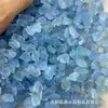 Partículas de Piedra Cruda de Aguamarina Natural Grava de Cristal Joyería Hecha a Mano Envuelta en Alambre Pulsera Accesorios para Collar Sin Manchas Negras