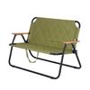 Celebridad de internet al aire libre portátil plegable tela Oxford doble silla Kermit silla de playa respaldo con veta de madera silla plegable venta al por mayor