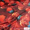 140 Ancho Tela Satén Elástico de Seda Estampada Digitalmente Verano Sedas Coloridas y Sedas Seda Mulberry Tela para Vestido Cheongsam