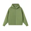 Cárdigan chaqueta con cremallera de diseño raglán de cuello alto de moda para otoño e invierno para hombre, sudadera versátil simple de color liso informal americano para mujer