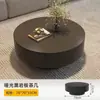 Mesa de Café de Pizarra de Lujo Ligero Estilo Italiano con Almacenamiento Minimalista para Salas de Estar Pequeñas, Juego de Mesas Redondas de Té de Alto Nivel para el Hogar