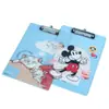 Portapapeles de acrílico transparente para escribir, carpeta con patrón DIY personalizado, versión de información, animación vertical, bloc de oficina para libros