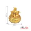 Latón gira la olla alrededor mini dragón y tetera de fénix inmediatamente cambian de manos para jugar mahjong artesanías de cobre de la suerte