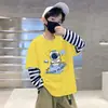Camiseta de Manga Larga para Niños Primavera y Otoño Niños 2026 Nueva Ropa Infantil Niños Ropa de Algodón Puro Bebé Tops Capa Base