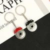Accesorios de modificación de coche transfronterizos, pequeño regalo para hombre, amortiguador de metal, colgante de neumático, llavero de cubo de rueda al por mayor