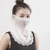 Máscara de Proteção Solar, Protetor de Pescoço, Véu de Proteção Solar, Lenço de Pescoço de Verão Feminino, Protetor de Pescoço com Haste para Orelha
