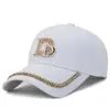 Nova boné de beisebol metal diamante boné esportivo Moda Rede vermelha mesmo estilo boné primavera e outono ao ar livre lazer chapéu de sol