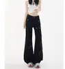 Pantalones de Trabajo Acampanados de Alta Resistencia con Múltiples Bolsillos Estilo Retro Americano para Hombres y Mujeres, Nuevo Estilo High Street, Versátiles Pantalones Casuales Ajustados para Pareja