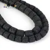 Cuentas de Pincel Ovaladas Cilíndricas de Piedra Volcánica Coloridas para Collar Pulsera DIY Accesorios de Joyería de Aromaterapia Venta Directa de Fábrica DIY