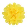 Tela de gasa de malla hueca simple europea y americana flor color sólido diy correa para el pelo de niños zapatos sombrero corsage material accesorios