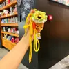 Mini Buquês Criativos Feitos à Mão de Rosas de Crochê e Tricô para o Dia dos Professores, Presentes de Formatura para Professores, Atacado