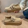Sapatos Birkenstock para Mulheres 2025 Novos Sapatos Baixos Primavera e Outono Sapatos de Mãe Sapatos Baixos para Meia-Idade Versáteis Antiderrapantes Solado Macio Sapatos de Outono para Mulheres