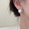 Aretes del mismo estilo de Ni Ni, los aretes de perlas faltantes, aretes de lujo accesible, exquisitos y versátiles