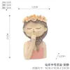 Maceta de Hada con Linda Niña de Dibujos Animados, Avatar de Belleza Lujoso, Diseño Creativo Personalizado, Flor Suculenta