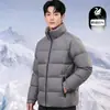 Chamarra de plumas para hombre, marca de alta calidad, nuevo estilo de invierno, engrosada y cálida, prenda exterior para hombre, moderna