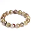 Pulsera de Cuarzo Rutilado Arcoíris Fantasma Natural de Cristal Hongchu, Cuarzo Rutilado Arcoíris Helado, Pulsera de Cuentas Redondas al por Mayor