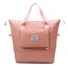 Bolsa de Viagem Dobrável Transfronteiriça para Mulheres, Bolsa Fitness de Grande Capacidade, Bolsa de Bagagem para Curta Distância, Bolsa Portátil de Armazenamento para Maternidade, Bolsa de Mão para Embarque