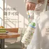 Nueva taza aislada portátil 316 de acero inoxidable, elegante y linda, para niñas, popular entre los estudiantes, con un diseño único de dibujos animados y pajilla