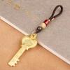 Llavero de latón con colgante de doce llaves del zodíaco de oro, colgante de cobre puro, llavero de coche para hombres y mujeres, regalo personalizado