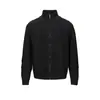 Ropa Vintage Yidao Otoño 2026 Nuevo Estilo Retro Americano Old Money Chaqueta Cardigan de Punto Trenzado Espiga con Cuello Alto para Hombre