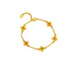 Pulseira Cruz Trevo de Quatro Folhas Versátil Personalizada Estilo Luxo Leve Pulseira de Encaixe de Alta Qualidade Venda por Atacado de Fábrica
