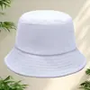 Sombrero tipo cubo versátil de estilo coreano para mujer, ideal para el verano, con bordado de logotipo personalizado, sombrero cloche japonés para primavera y otoño con protección solar, sombrero de moda para protegerse del sol.