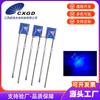 1*3*4 Diodo Emisor de Luz Azul Cabello Azul Brillante Piernas Cortas LED 134 Luz Azul Piernas Largas LED Cuadrado Enchufe en Lámpara Perlas