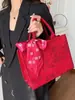 Bolsa de Casamento Vermelha Grande Transfronteiriça Estilo Chinês Bolsa de Noivado Textura de Alto Padrão Moda Lembrança Bolsa para Noiva Bolsa Tote
