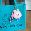 Monedero de Conejo de Silicona Dibujo Animado Lindo Colgante de Bolso Infantil Bolso para Labial Portatarjetas Llavero Pequeño Regalo Adornos Colgantes