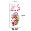 Calcomanías de tatuajes de flores directas de fábrica, calcomanías de tatuajes de boceto a color, letras inglesas, tatuaje para fotografía de boda