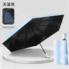 Paraguas Ultraligero, Paraguas Plegable-Gratis con Parche de Memoria, Protección Solar de Pluma, Paraguas Completamente Automático 70% de descuento Parasol Anti-UV
